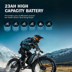 Off-Road Full Suspension E- Bike 2000W Dual Motor 52V 23AH Battery Mountain E- Bike 26 Inch Fat Tire Electric Bikespeed 55KM/H
