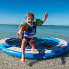 Inflatable Dock with Mesh Net Center