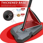 7.5 to 10 Ft. Portable Height Adjustable Basketball Hoop Basketball System with 44 In. Backboard, Stable Base and Wheels