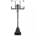 Adjustable HDPE Portable Basketball Hoop - 44 In. Backboard and 7.5 to 10 Ft. Rim Height