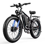 Off-Road Full Suspension E- Bike 2000W Dual Motor 52V 23AH Battery Mountain E- Bike 26 Inch Fat Tire Electric Bikespeed 55KM/H