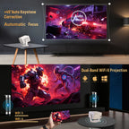TP350 NTV Projector Compatible with Netflix 650ANSI Android 13 Native 1080P with Auto Focus Smart Home Outdoor Projector