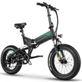20"X4.0 Fat Tire Electric Bike for Adults, 500W Foldable Electric Bicycle with 48V 10Ah Built-In Battery, Shimano 7 Speed, Dual Shock Absorber