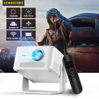 HY450MAX 1100ANSI Android 14 Portable Outdoor Projector 1080P Auto Focus 8K Support WIFI6 Beam Mini Projector