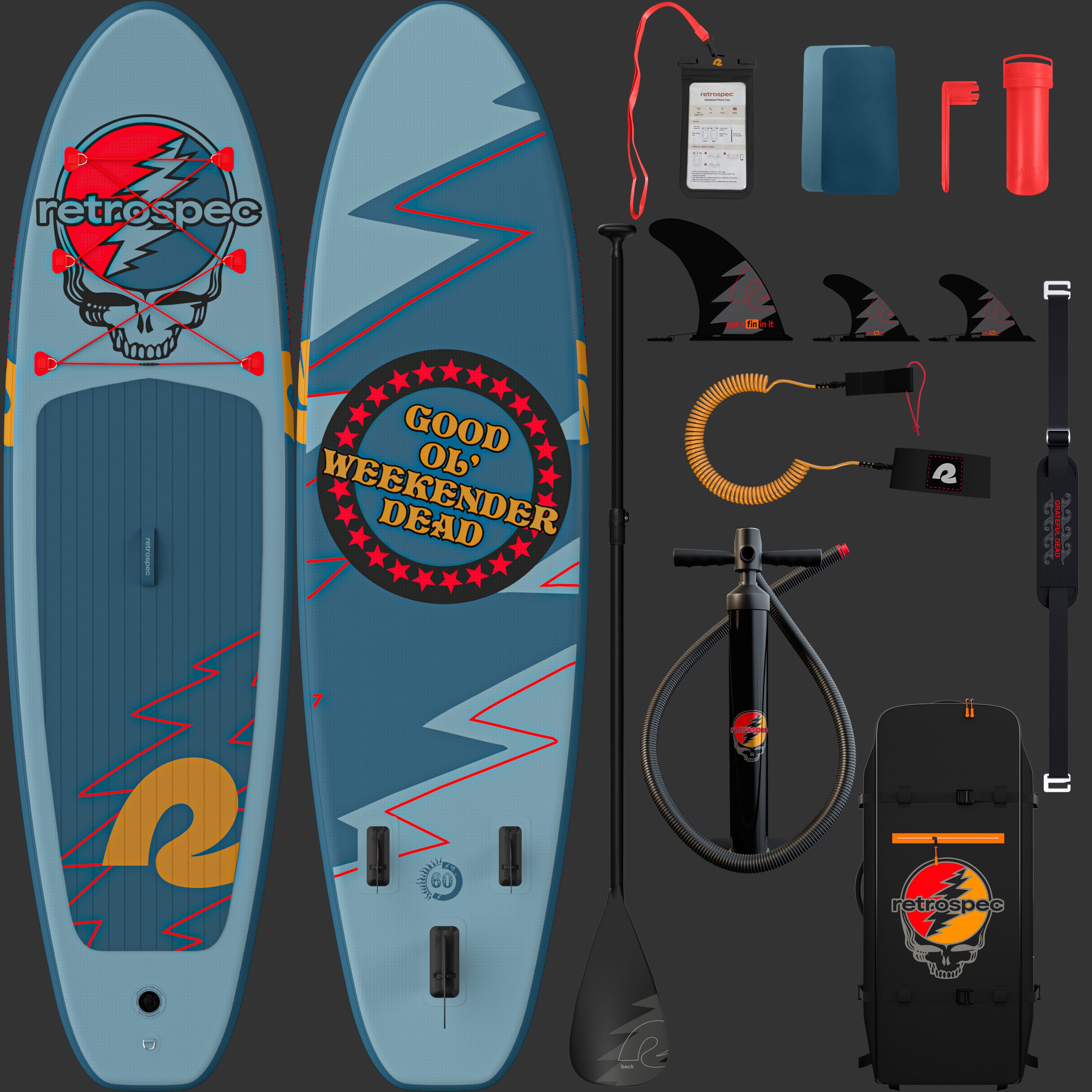 Grateful Dead Weekender Inflatable Stand up Paddle Board 10’6”