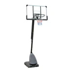 7.5 to 10 Ft. Portable Height Adjustable Basketball Hoop Basketball System with 44 In. Backboard, Stable Base and Wheels