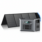 AP2000 2048Wh Solar Generator 2400W + 400W Solar Panel Portable Power Station Emergency,Rv,Camping Lifepo4 Battery