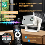 TP350 NTV Projector Compatible with Netflix 650ANSI Android 13 Native 1080P with Auto Focus Smart Home Outdoor Projector